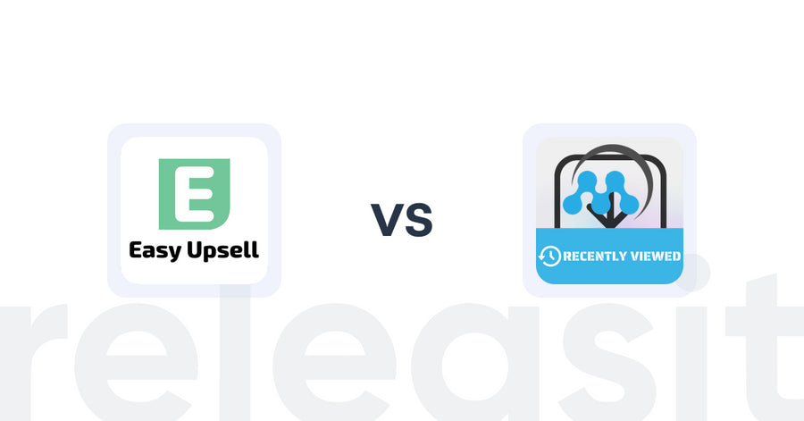 Shopify Upsell and Cross-sell Apps: Easy Upsell vs MeroxIO Recently Viewed Products