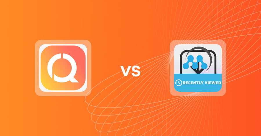 Shopify Upsell and Cross-Sell Apps: Recommenda Quiz Builder vs. MeroxIO Recent Viewed Products