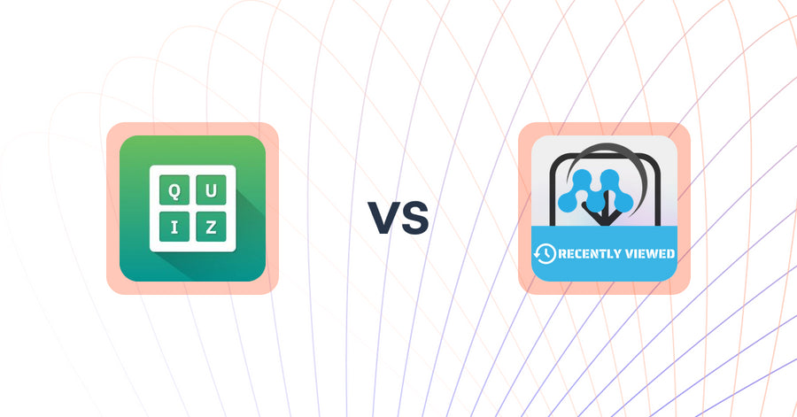 Shopify Upsell and Cross-Sell Apps: Quiz Buddy ‑ Product Quiz vs MeroxIO Recent Viewed Products