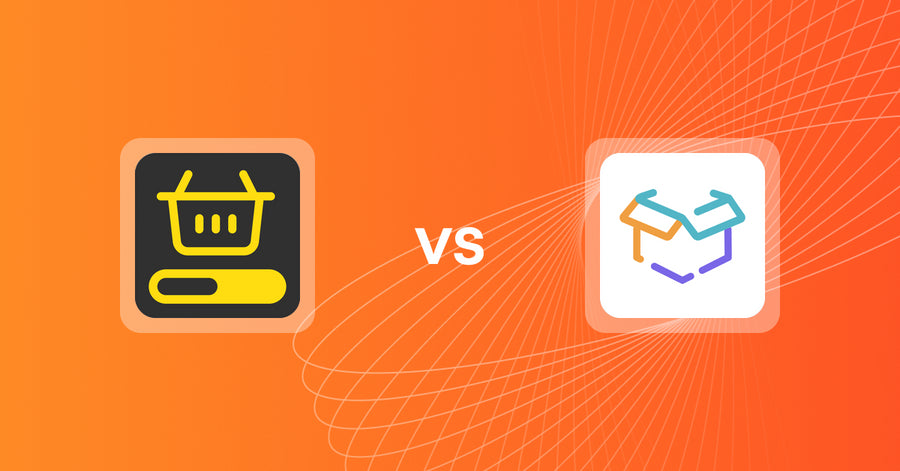 Shopify Upsell and Cross-sell Apps: MVR Free Shipping Bar & Upsell vs Exposebox Recommendations