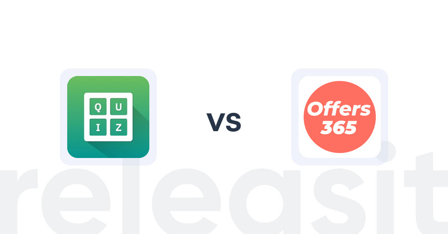 Shopify Upsell and Cross-Sell Apps: Quiz Buddy ‑ Product Quiz vs Offers365 Post Purchase Upsell