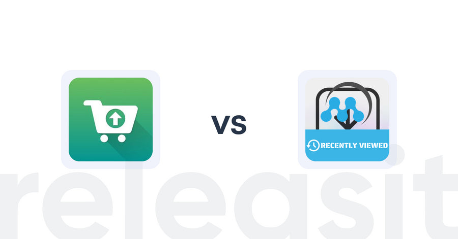 Shopify Upsell and Cross-Sell Apps: Smart Suggest Pro by Essenify vs MeroxIO Recently Viewed Products