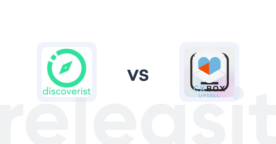 Shopify Upsell and Cross-Sell Apps: Discoverist AI Recommendations vs CXBOX